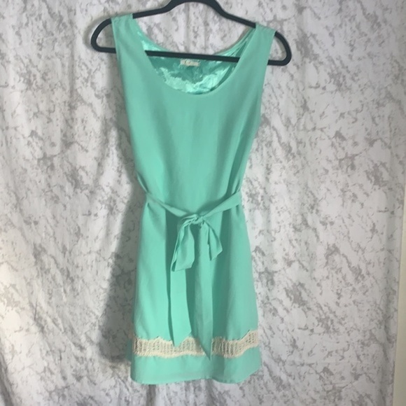 Tulle Dress Mint Green Sleeveless Ladies Size Small - Picture 11 of 11